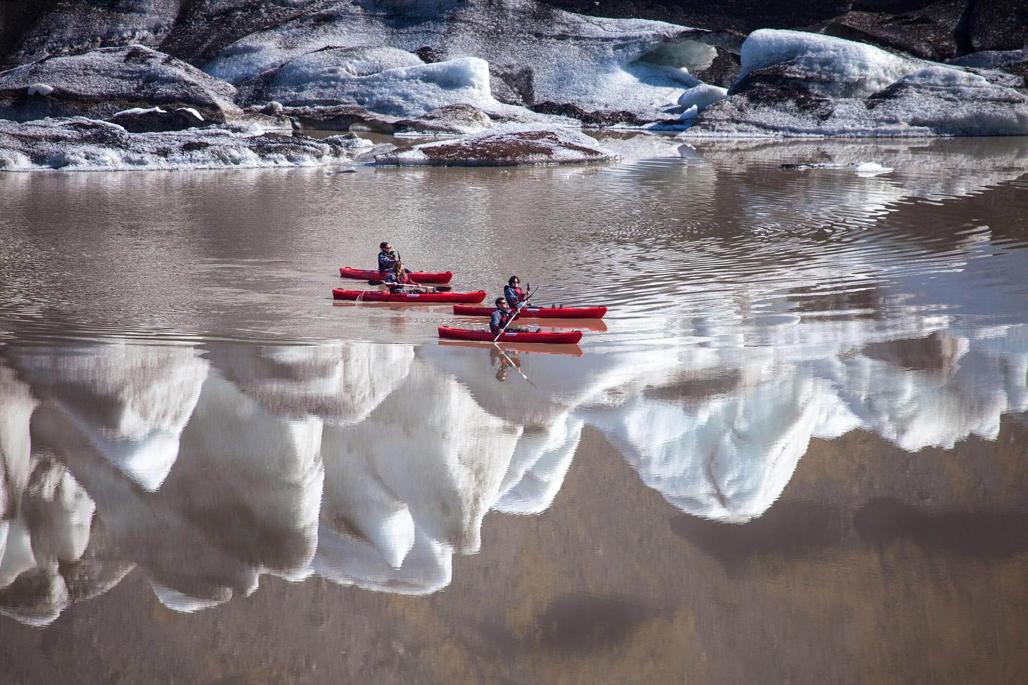 Glacier Kayaking Sólheimajökull | South Coast Iceland Adventure